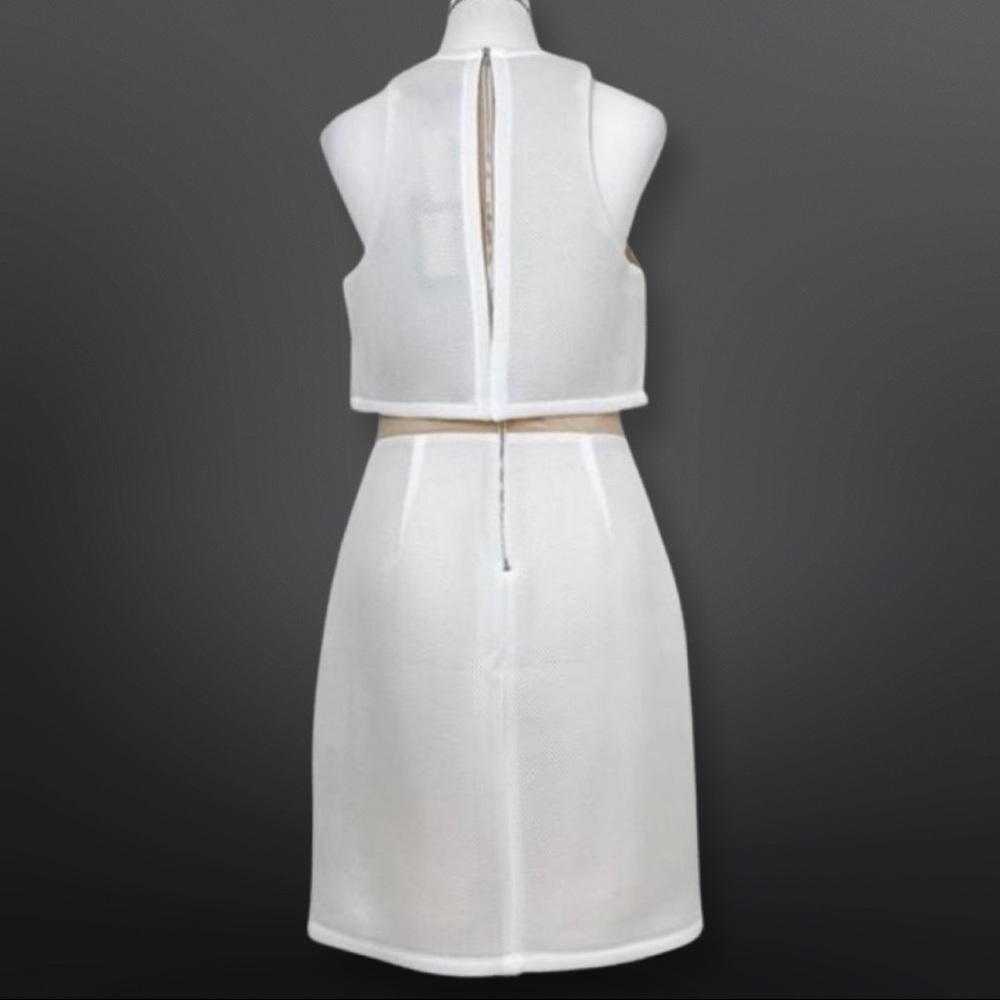 ABS By Allen Schwartz Women’s Cropped Halter Over Lay Dress RETAIL PRICE $225. - Picture 7 of 14